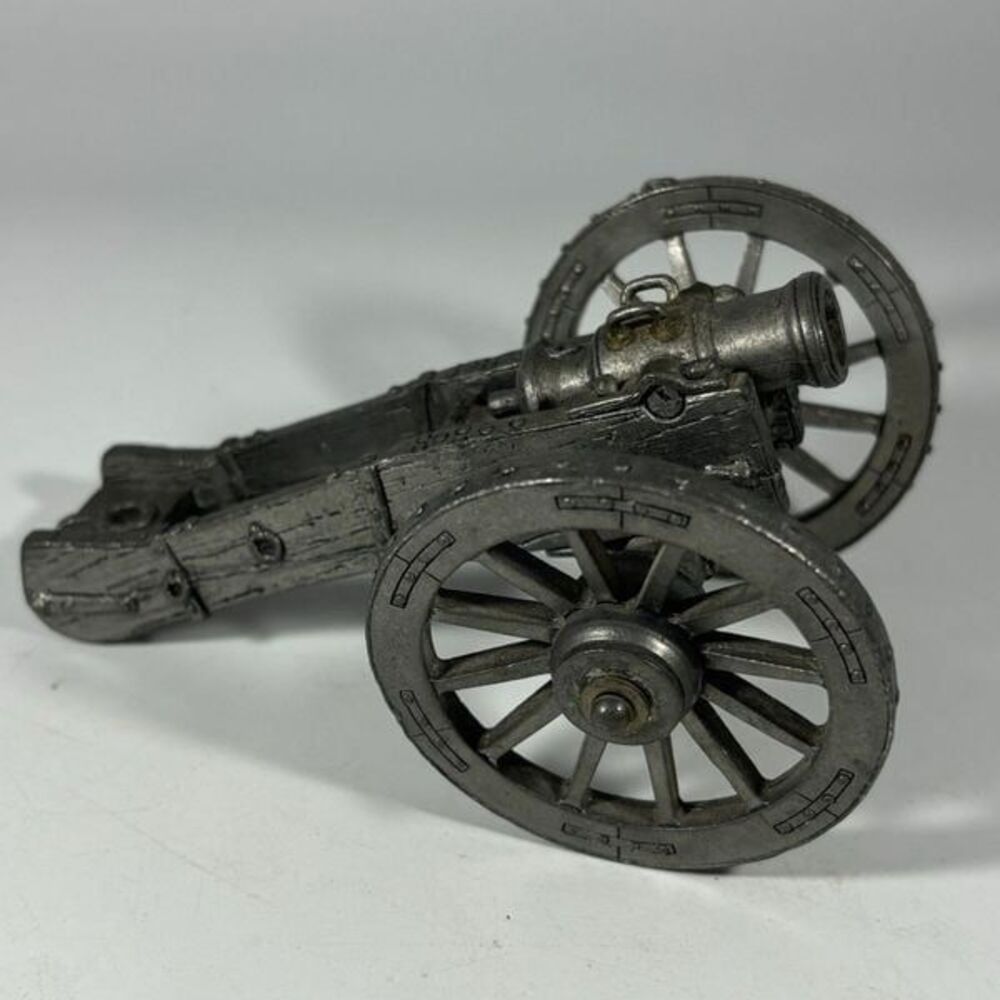 Vintage RARE Kirk Stieff Miniature Pewter Cannon 4"
